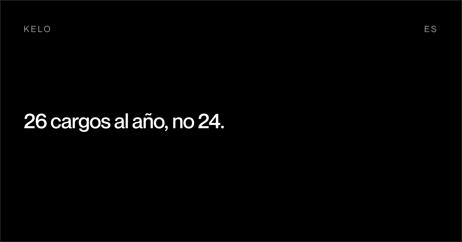 26 cargos al año, no 24.